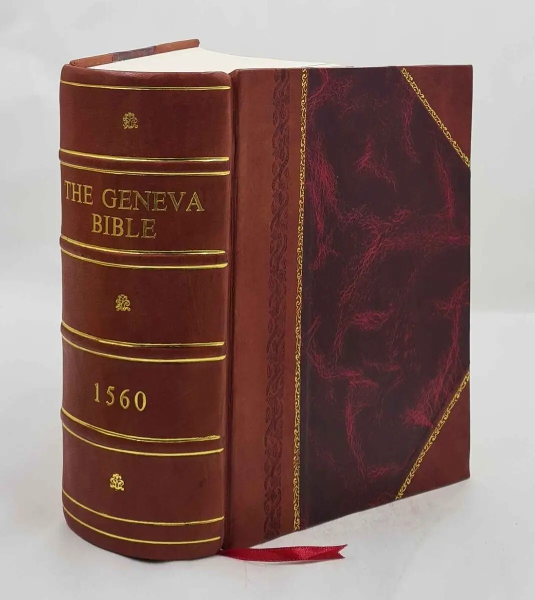 biblias luteranas 1748 realizadas en tapa de cuero - Cómo eran las biblias antes
